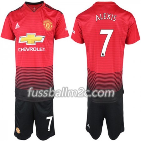 Fußballtrikots Manchester United Alexis Sanchez 7 Kinder Heim Trikotsatz 2018-2019 Fußballtrikots Manchester United Alexis Sanchez 7 Kinder Heim Trikotsatz 2018-2019